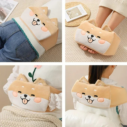 Abdominal Hot Water Bottle with Waist Belt